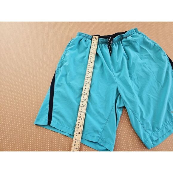 Nike Dri Fit Green Mens Pocket Drawstring Athletic Shorts Size M 9 Inch - Picture 2 of 7